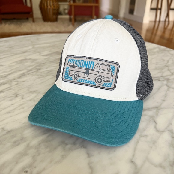 Patagonia Pickup Lines Snap Back Surfer Trucker Hat / Cap - Picture 2 of 9